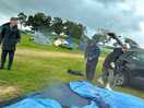 Setting up in the rain!!!