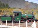 Steam train close by.
