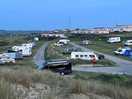 Showing campsite at bottom of park this was only one open in may near the beach so great for beach