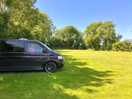 Our van and the camping field