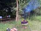 Campfire provided and wood, fire lighters and marshmallows available to buy