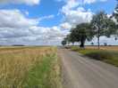 The lane leading up to the entrance to lodge farm