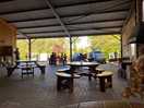 The hub - great indoor communal seating area. toilets and showers and housed under the same roof.