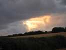 A break in the clouds, just as the sun was setting