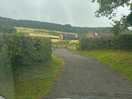 View of drive leading up to the pod.