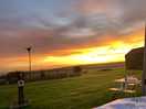 Sunrise from the campervan paddock.
