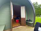 Looking into the pod from the decking