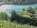 Beautiful dog friendly beach. a short walk from the campsite.