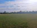 The field on a quieter day