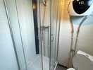 Lovely shower and toilet