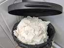 Bin was like this on arrival until the morning we left