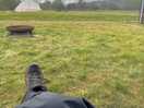 View from tent - yes it was raining in april!