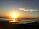 Beach in front of campsite sunrise