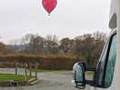 Balloon taking off nearby.