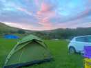 Lovely sunset on the campsite