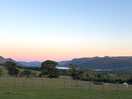 Sunset at pitch 9 on the paddock