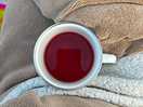 Enjoying tea evening