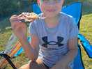 The availability of pizza on the friday was very welcome and it was delicious