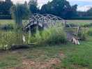 Bridge between fishing lakes