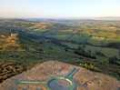 Top of high wheeldon looking over with the site below