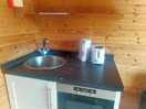 A few marks and demages around the kitchen area.