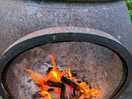 Lovely fire for marshmallows.