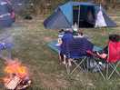 Fire pit and firewood for purchase on site