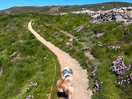 Coastal path to the beach recommend by nina and bob