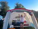 Kids first time camping