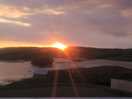 Sunset over lough crannog