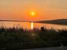 Sunset over the lake