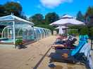 The pool terrace