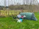 Our tent, nicely apart from other guests