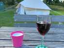 First night - wine and luxury tent