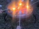 We love a camp fire in the evening