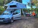 Our campsite with elec