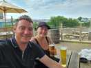 Pint in fishguard after a 8 mile walk along the coast from the campsite.