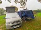 All set up in our camper van and gazebo