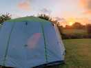 Camping sunset