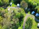Drone shot of the site