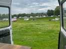 View from back on van