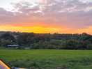 Sunset over the campsite