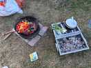We took our own bbq but they also have a fire pit at each pitch.