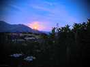 The moon rising over skiddaw and bassenthwaite lake