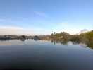 View from pitch 2 across the pond in the morning