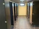 Showers left/ loo right