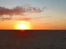 Sunset on lytham st annes beach
