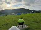 Breakfast with a clear sky