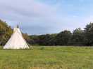 Tipi à la fin de la journée