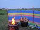 Camp fire provided by the site